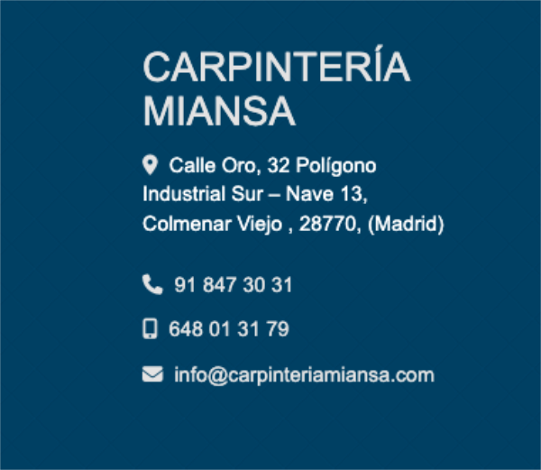 Foto de portada CARPINTERÍA MIANSA