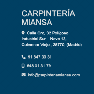 Foto de portada CARPINTERÍA MIANSA