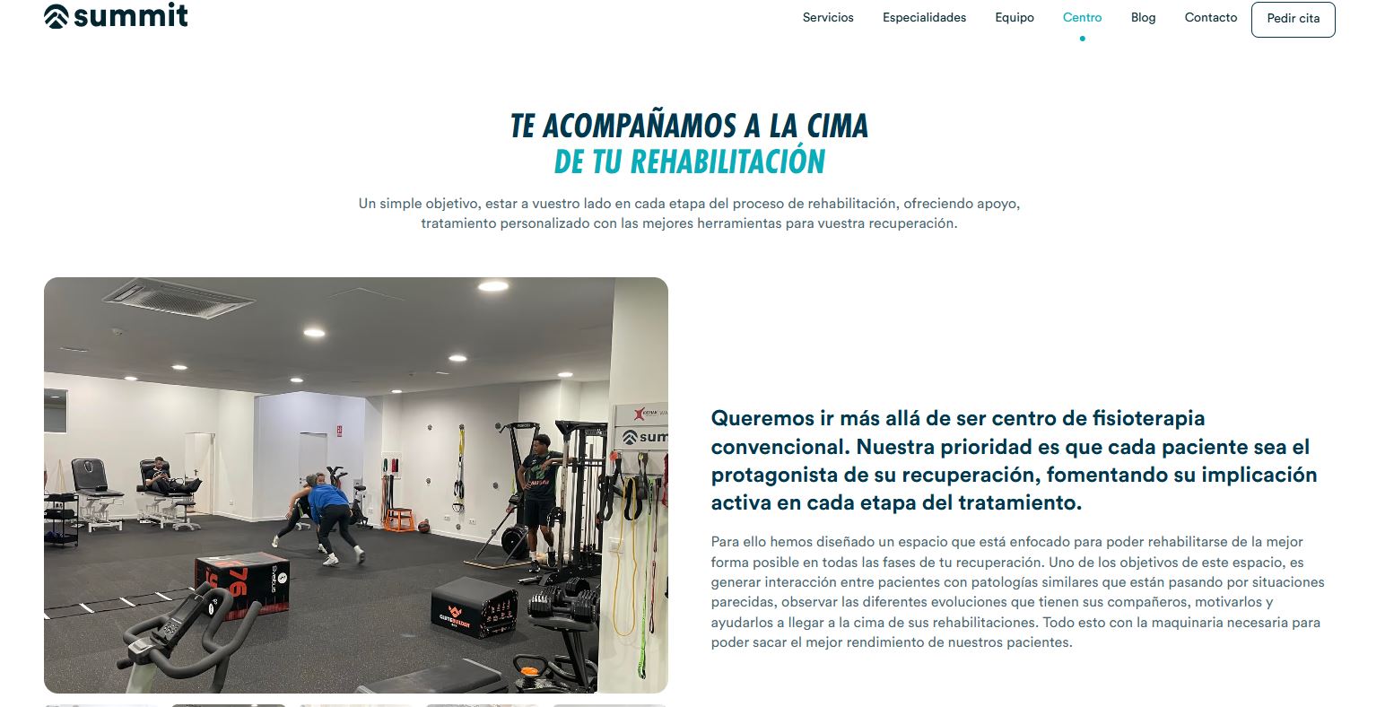 Foto de portada SUMMIT FISIOTERAPIA